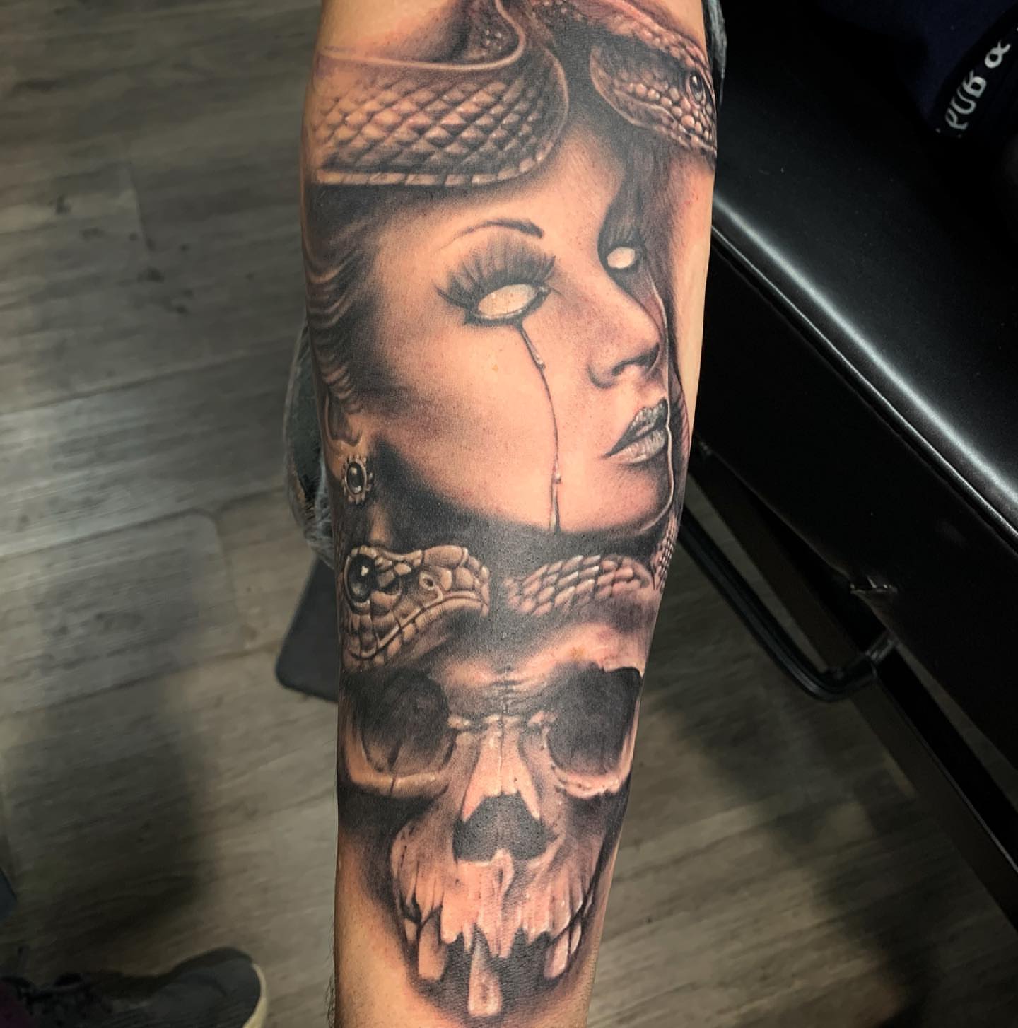 Tattoo by @tattootre — realism, dark_realism