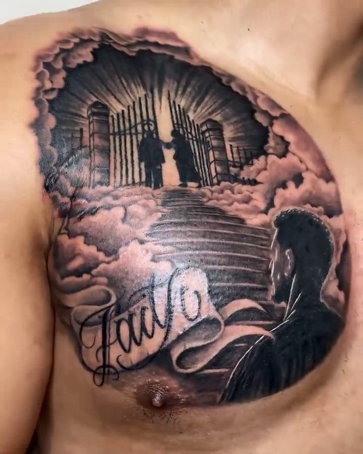 Tattoo by @smileys_ink — realism, black_and_grey
