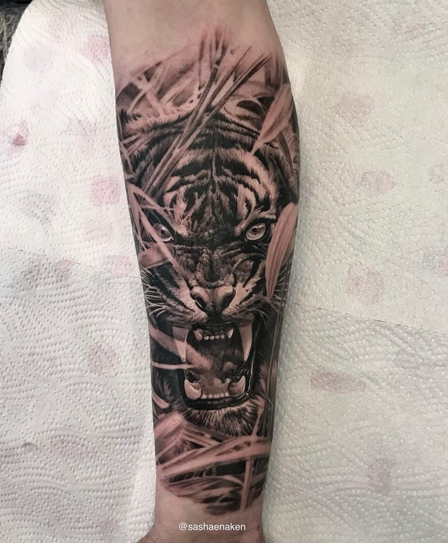 Tattoo by @sashaenaken — realism, dark_realism