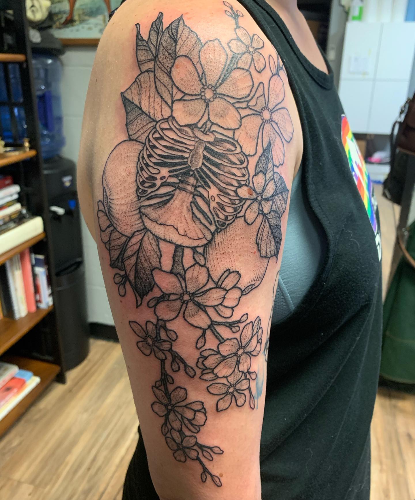 Tattoo by @zopfism — dotwork, realism