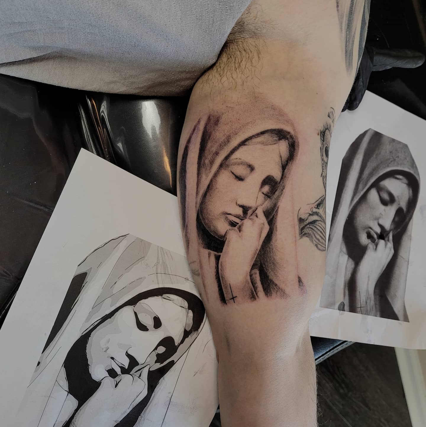Tattoo by @infiniteink_tattoocollective — realism, black_and_grey