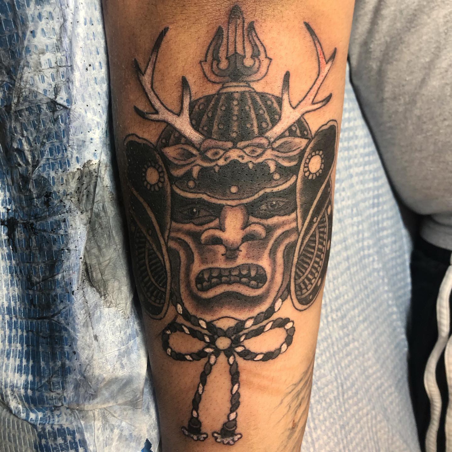Tattoo by @markpeoplestattoos — black_and_grey, realism