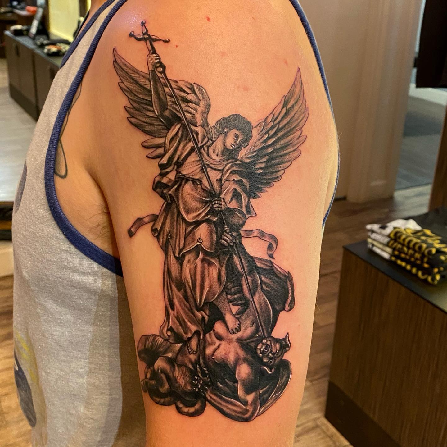 Tattoo by @cj.hurtado — black_and_grey, realism