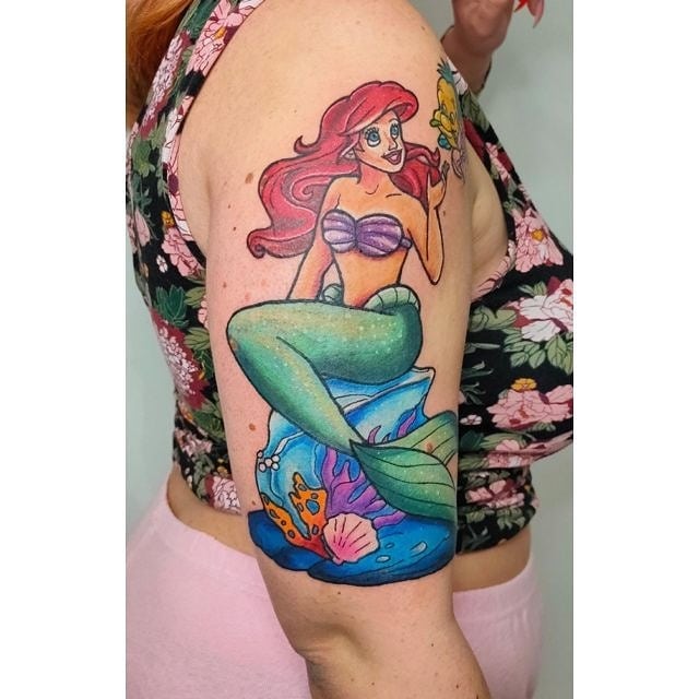 Tattoo by @andrea_osella_tattoo โ new_school, illustrative