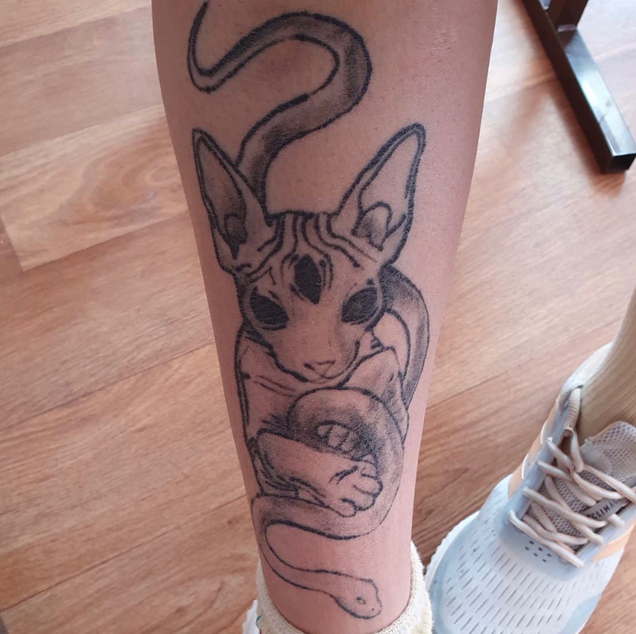 Tattoo by @vudi_tattoo — black_and_grey
