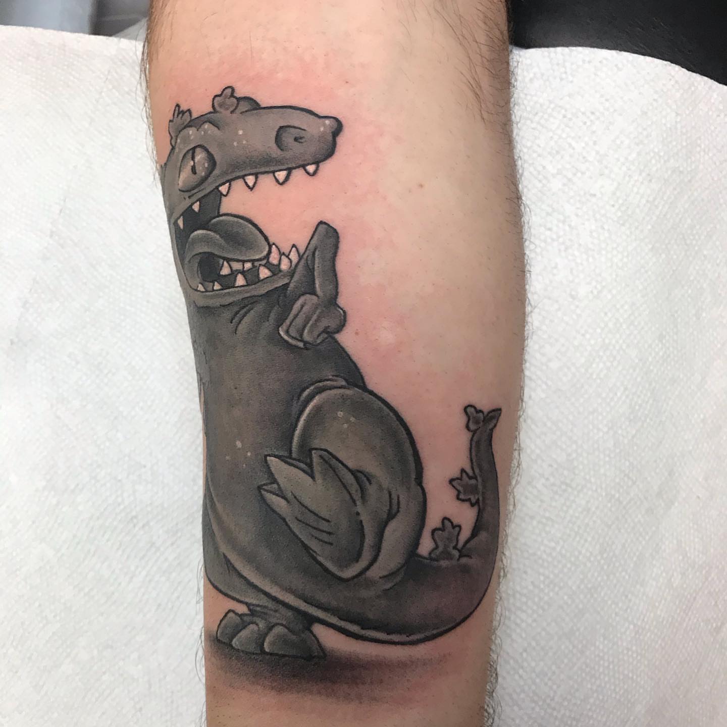 Tattoo by @rae__bies — black_and_grey