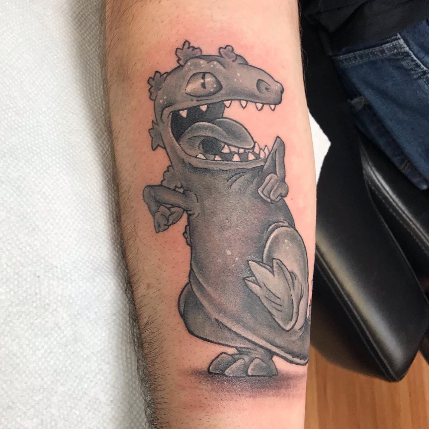 Tattoo by @rae__bies — black_and_grey