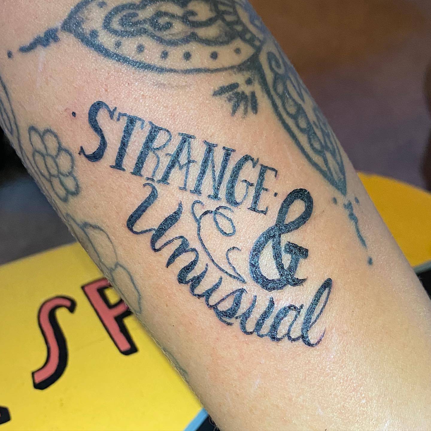 Tattoo by @gardenstatetattoo — lettering_script