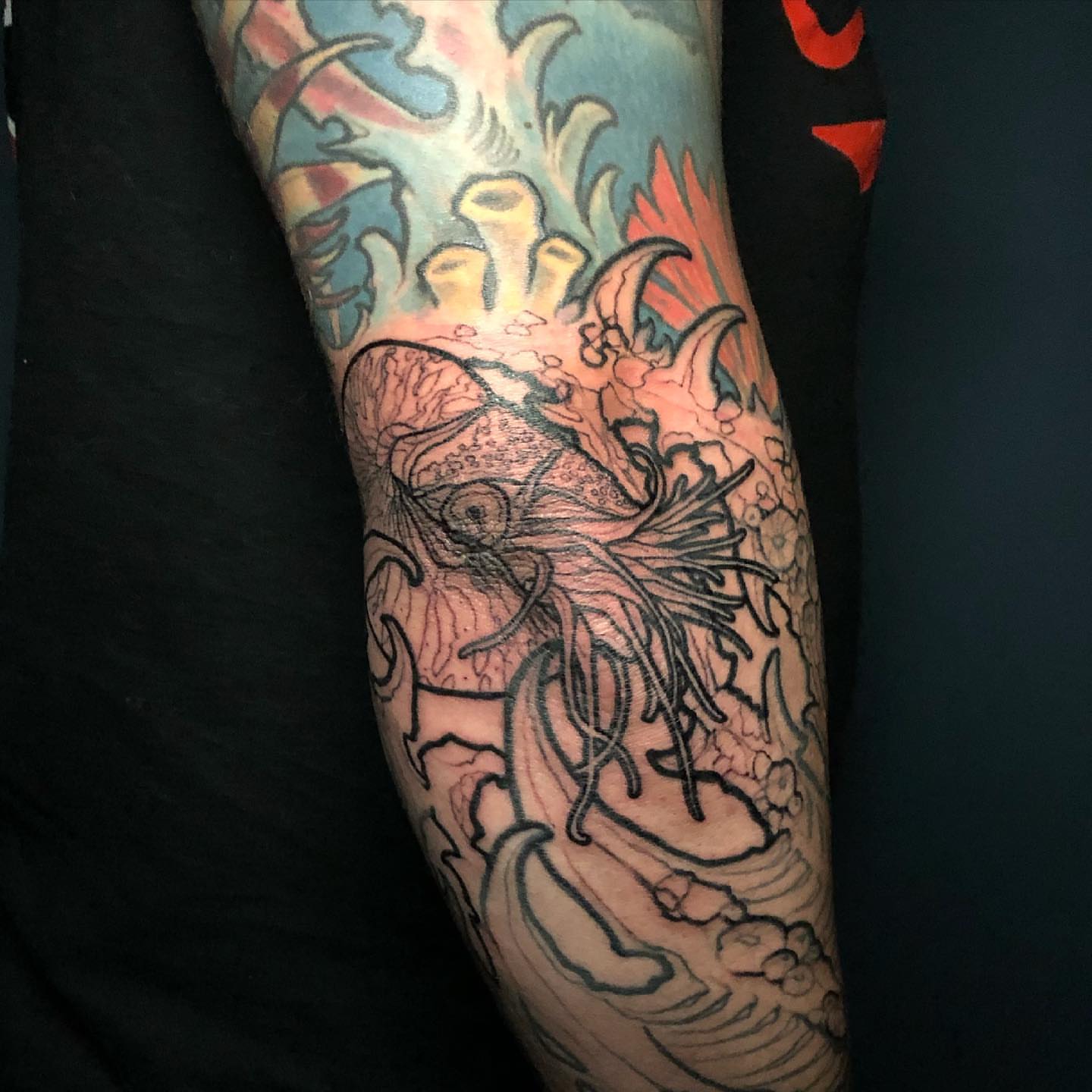 Tattoo by @wtc3art — dotwork