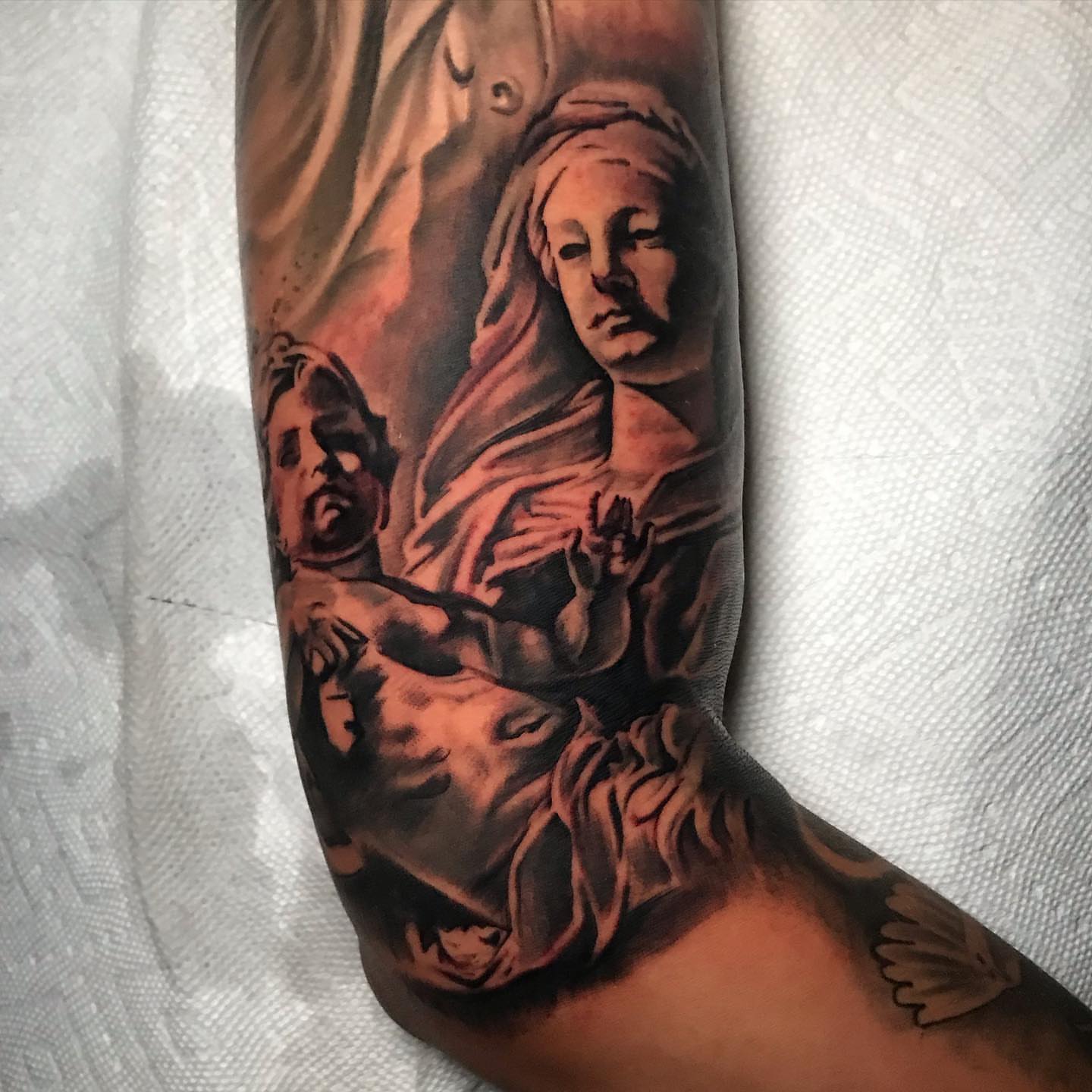 Tattoo by @210miketheinkman — realism, black_and_grey