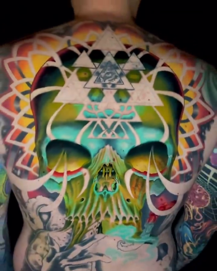 Tattoo by @sierracolt — geometric, trash_polka