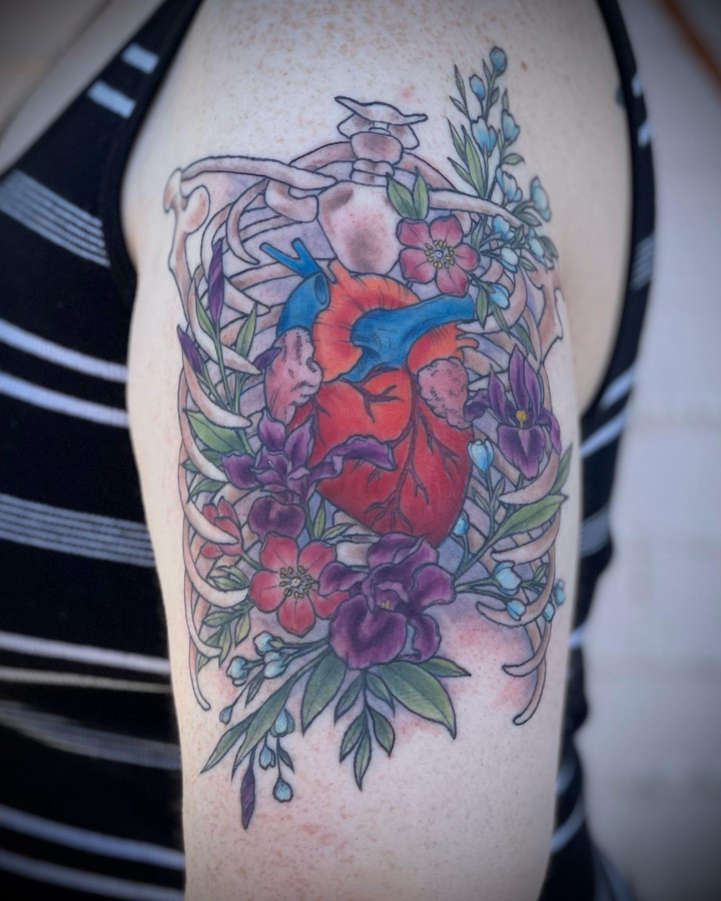 Tattoo by @tattoosbyanna — watercolor, ornamental