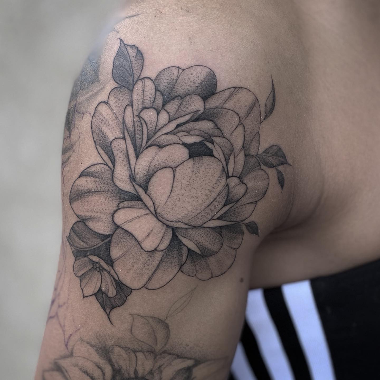 Tattoo by @ambergram_chicago — dotwork
