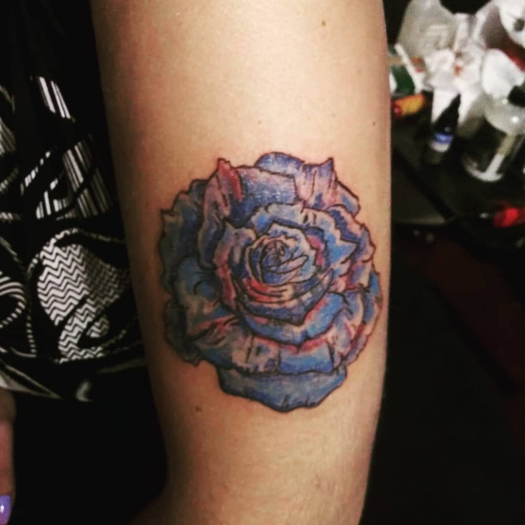 Tattoo by @inkkkgod — watercolor