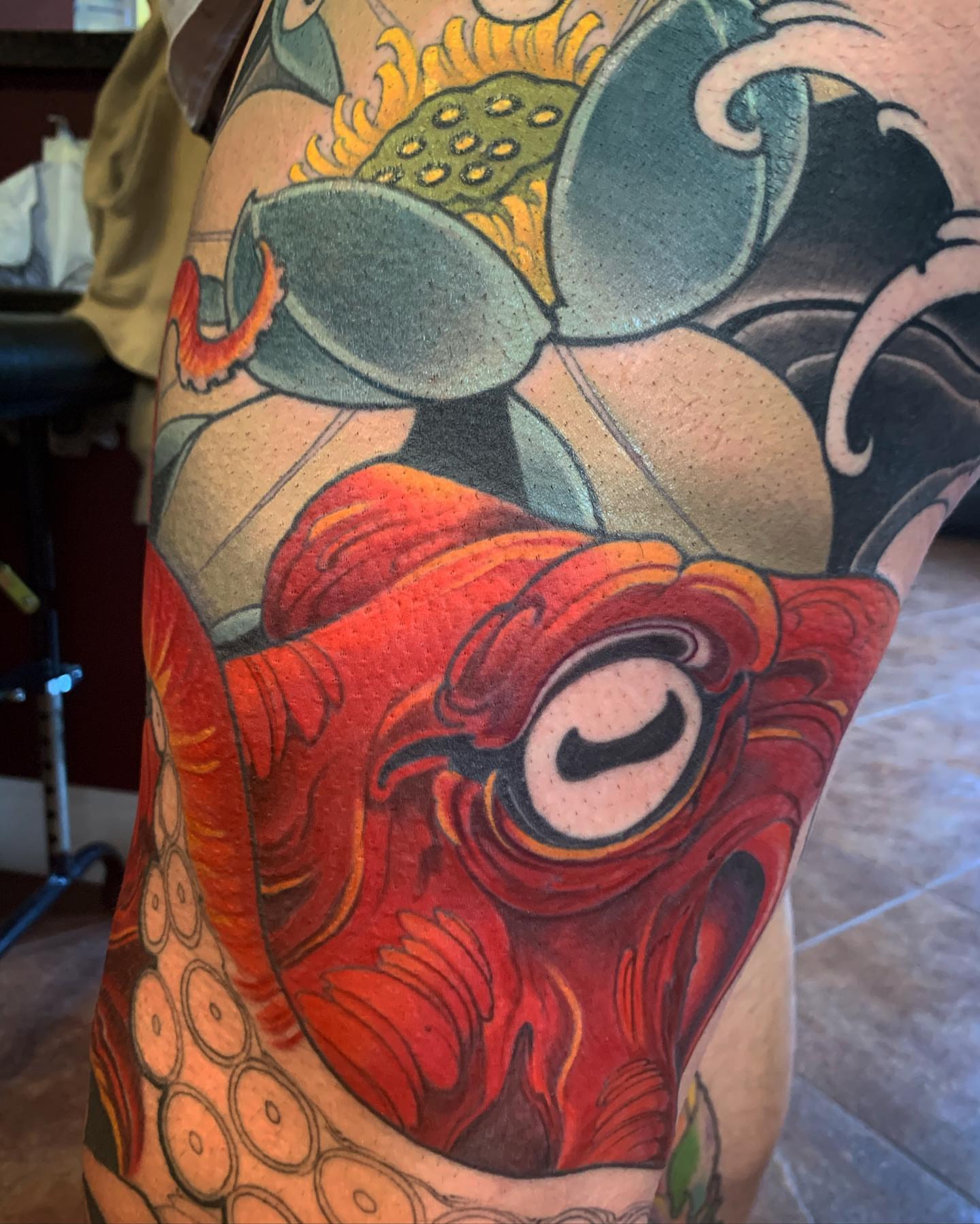 Tattoo by @jeffnortontattoo — american_traditional, dotwork