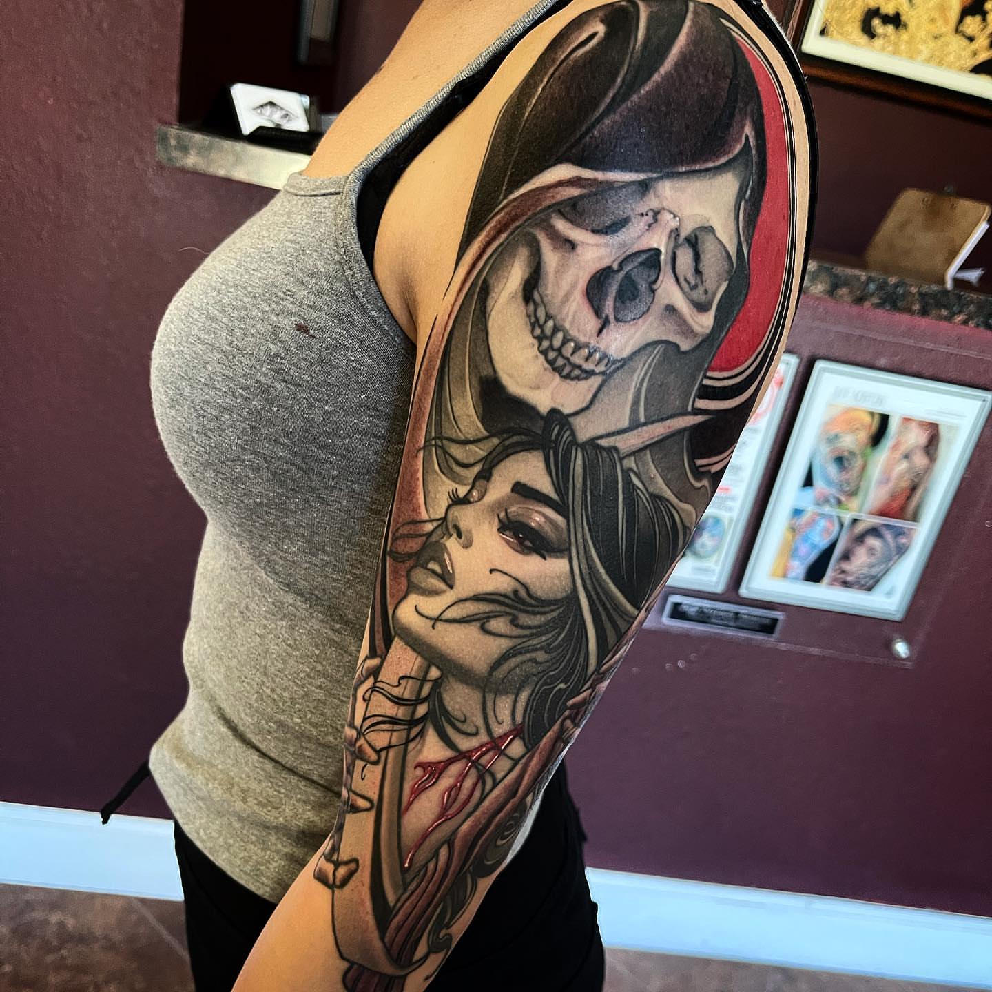 Tattoo by @jeffnortontattoo — realism, dark_realism