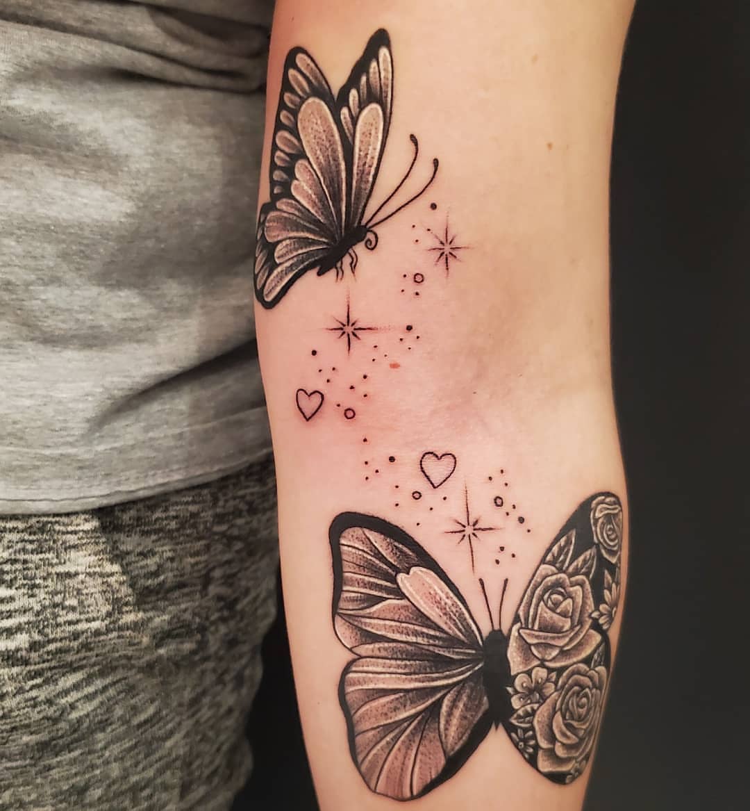 Tattoo by @jonnyriostattoo — black_and_grey, dotwork