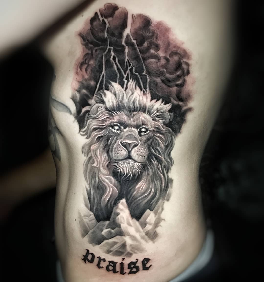 Tattoo by @ghostmantattoo — realism, black_and_grey