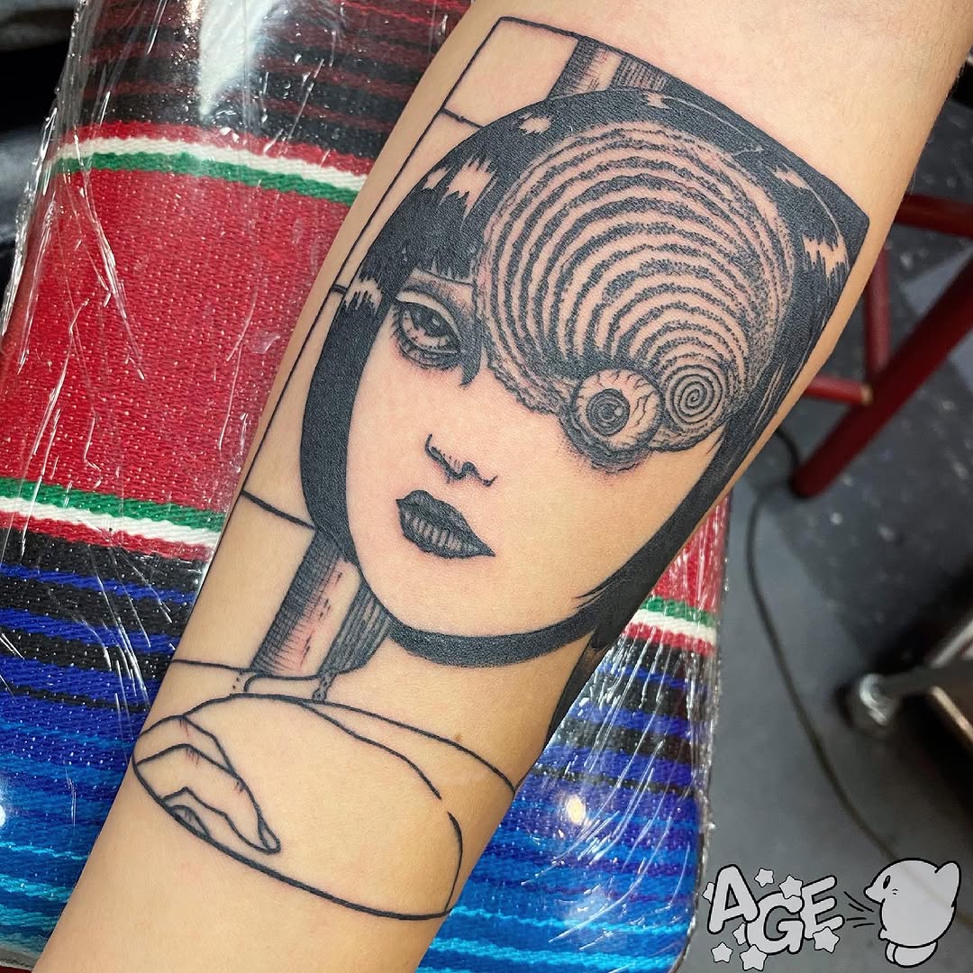 Tattoo by @agedragotattoo β illustrative, black_and_grey