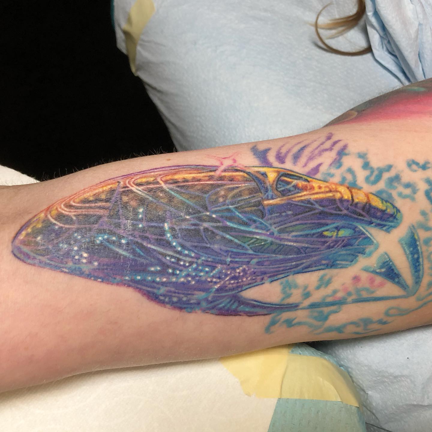 Tattoo by @jameskernart — dotwork, geometric