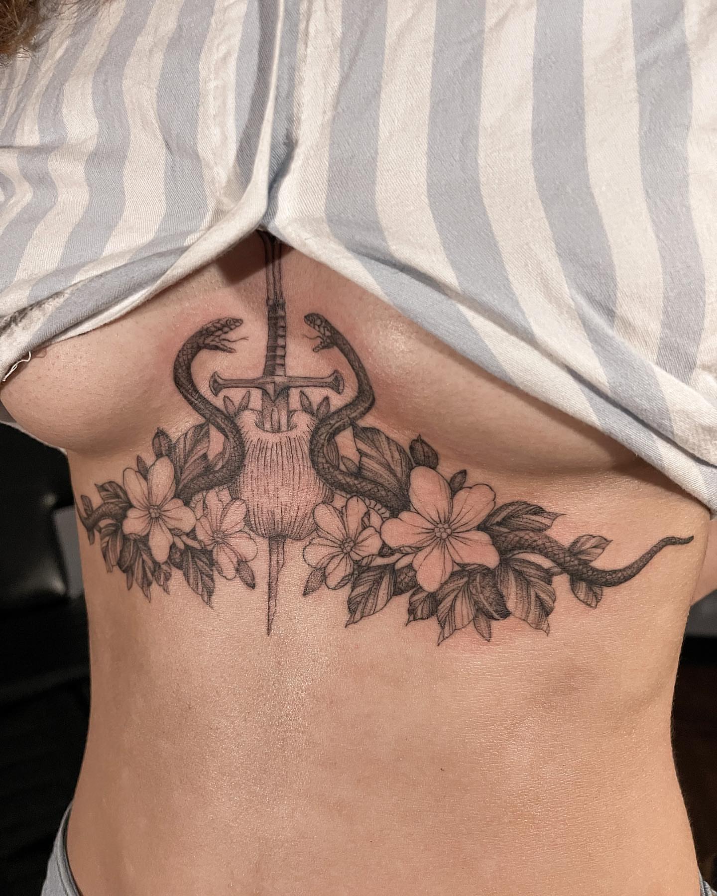 Tattoo by @loganficktattoos — black_and_grey