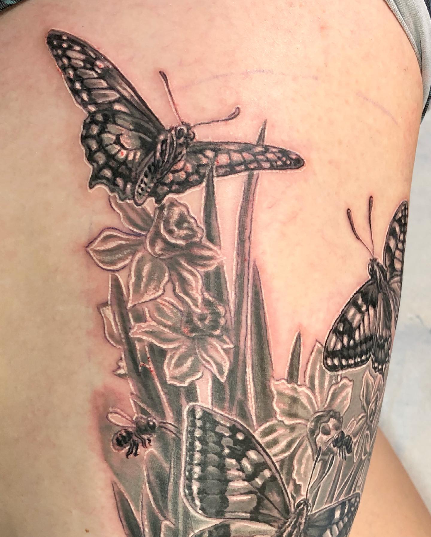 Tattoo by @jameskernart — black_and_grey, realism