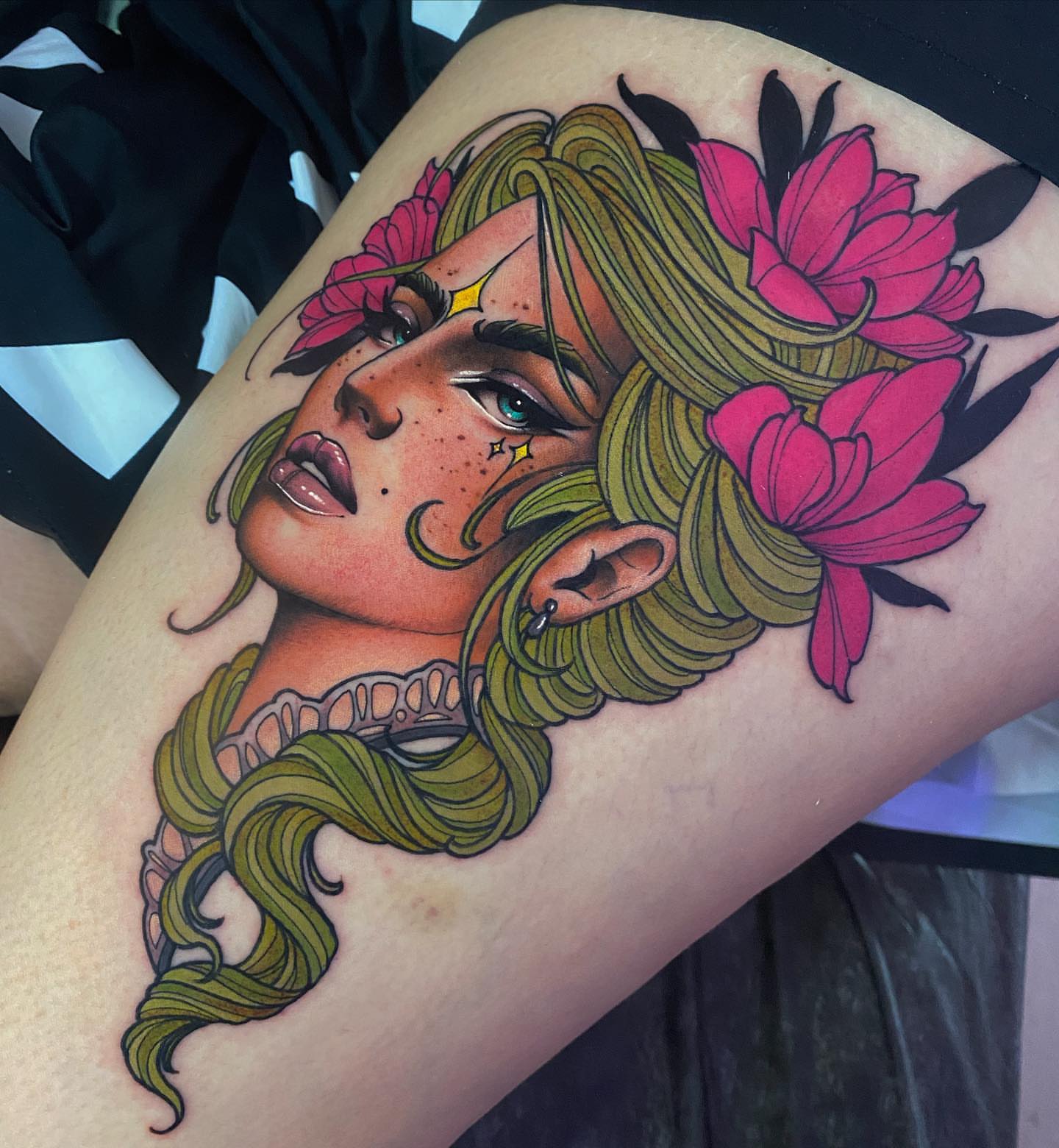 Tattoo by @trophytattoos — american_traditional, illustrative