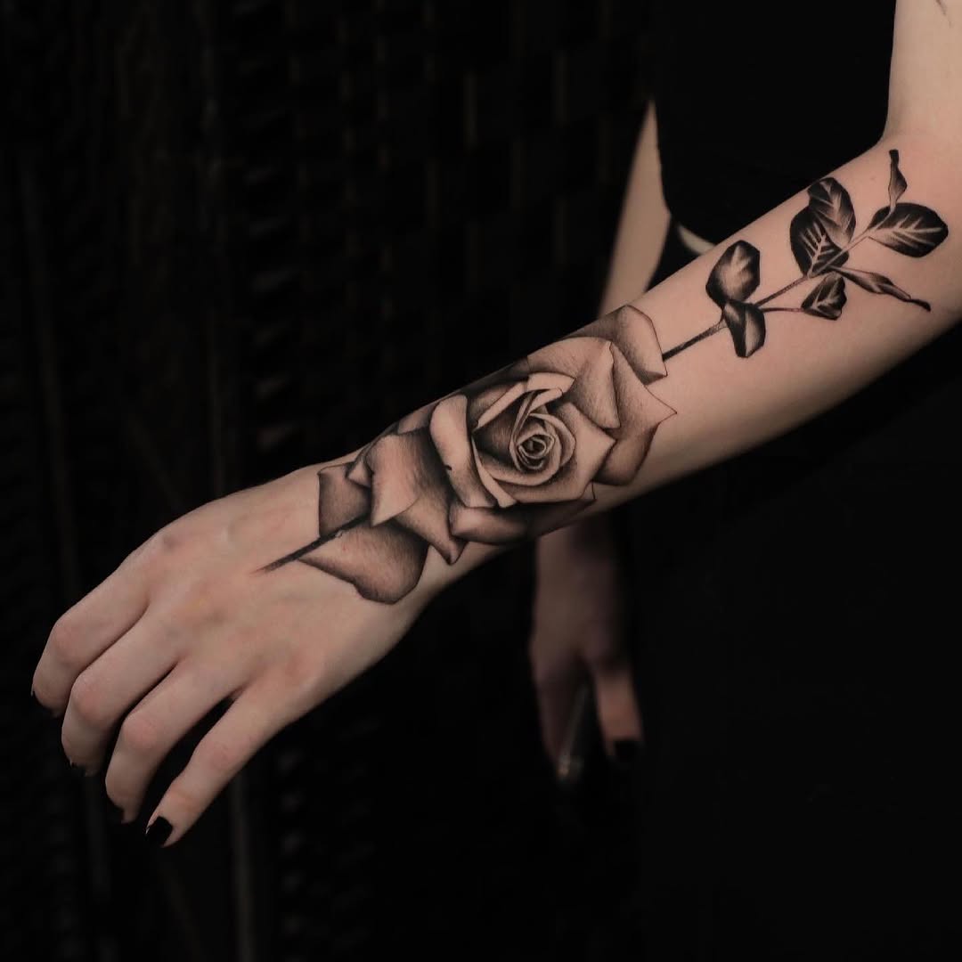 Tattoo by @romaytheart — black_and_grey, realism
