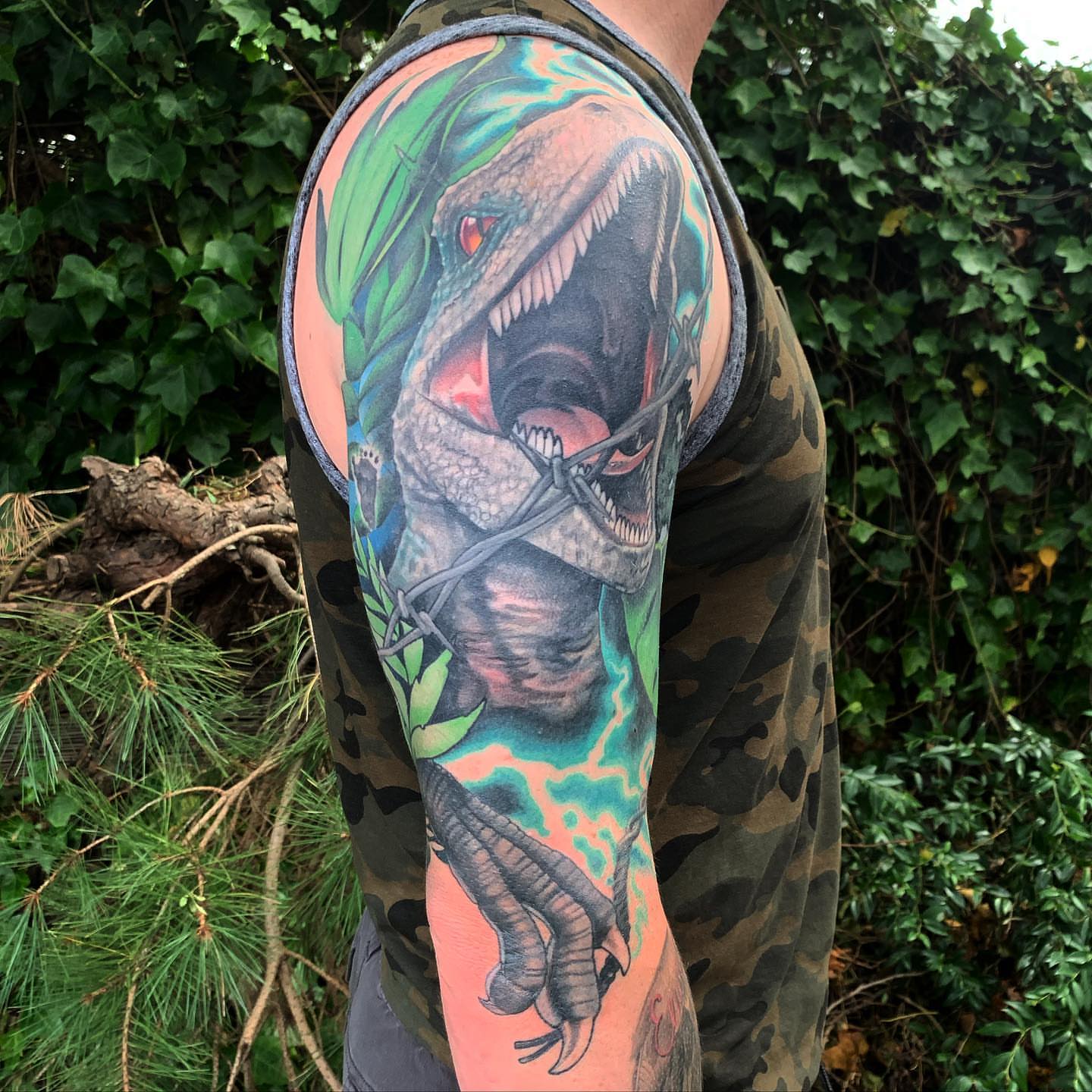Tattoo by @zopfism — realism, dotwork