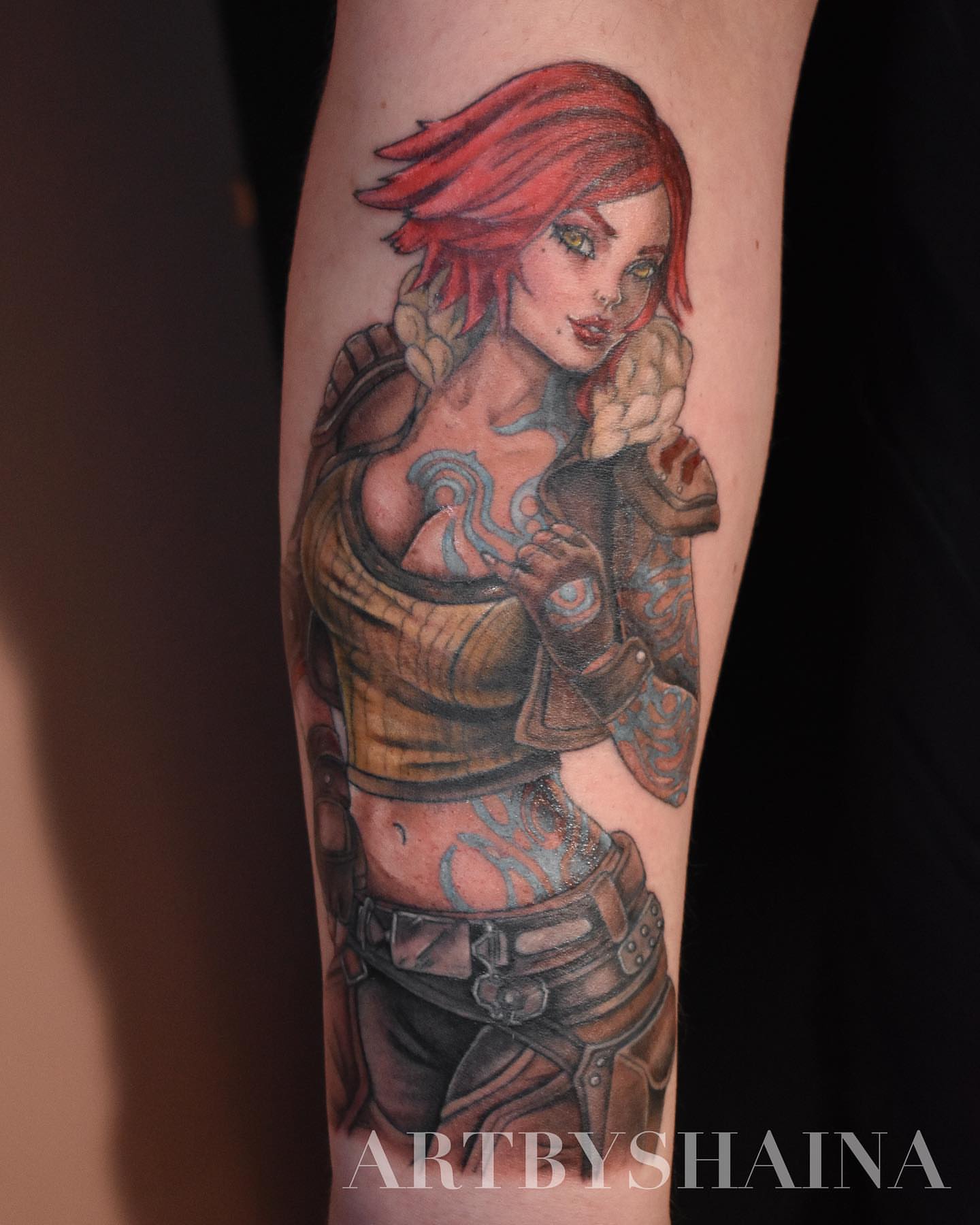 Tattoo by @artbyshaina — realism, anime