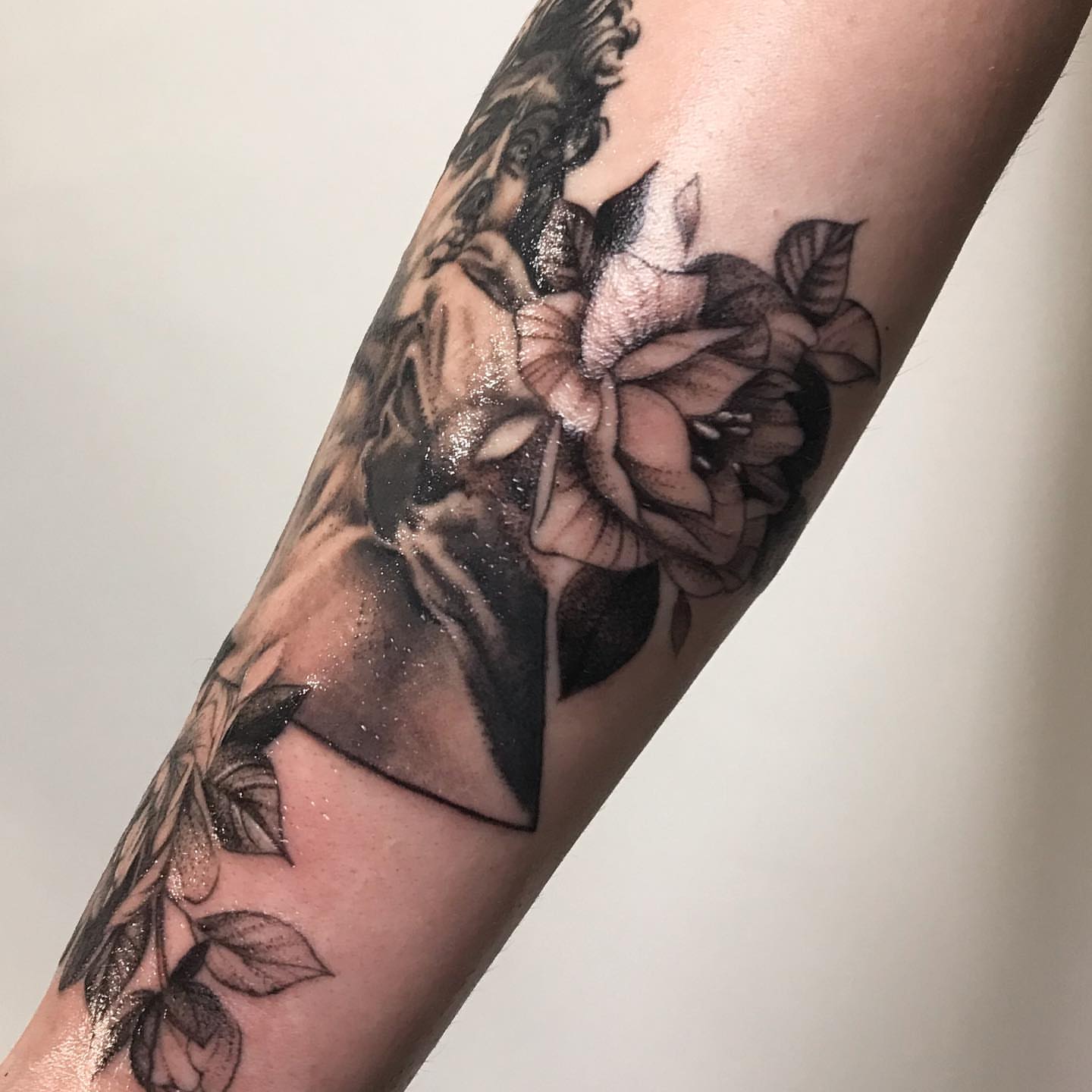 Tattoo by @tattoo__garden β black_and_grey