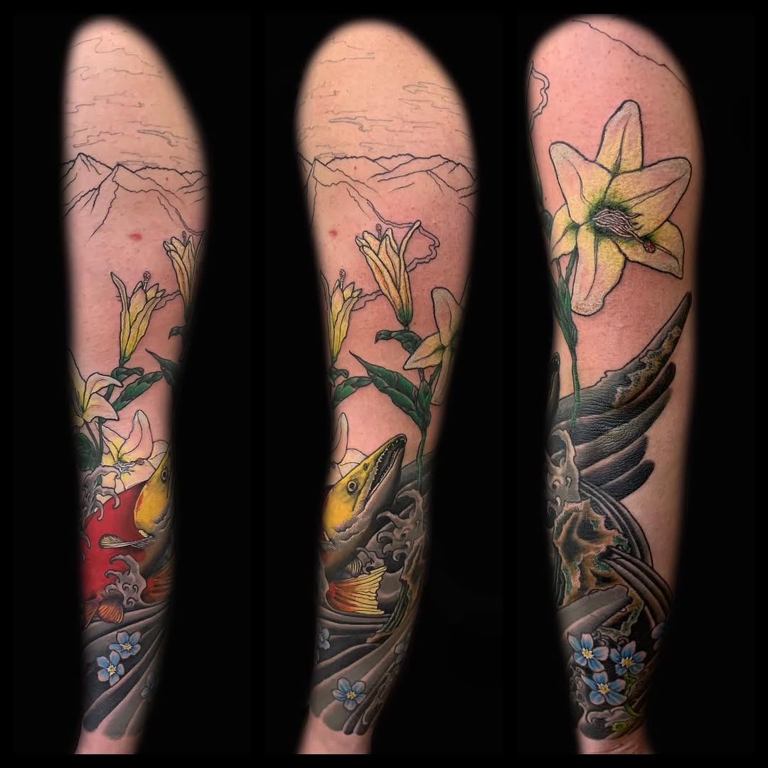 Tattoo by @chrisstuckertattoos — japanese_irezumi, realism