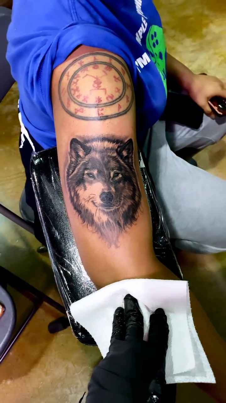 Tattoo by @smileys_ink — realism, black_and_grey