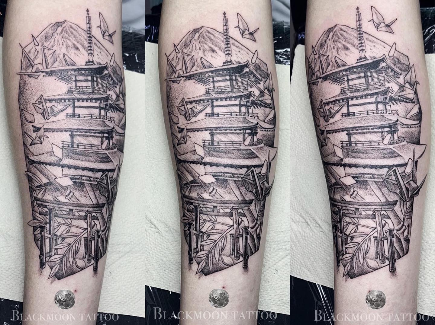 Tattoo by @northisleink_hk — black_and_grey, geometric