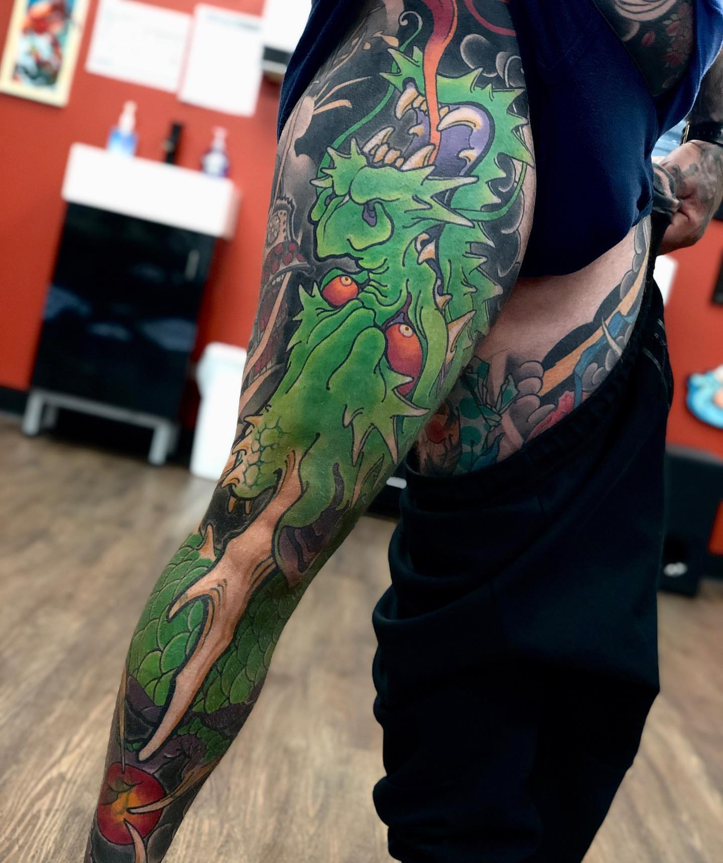 Tattoo by @jamestex — new_school, dotwork