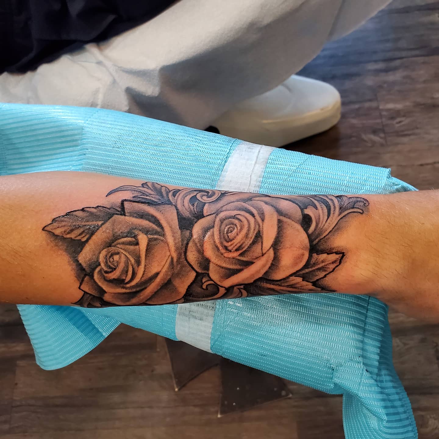 Tattoo by @mikedellerba — black_and_grey
