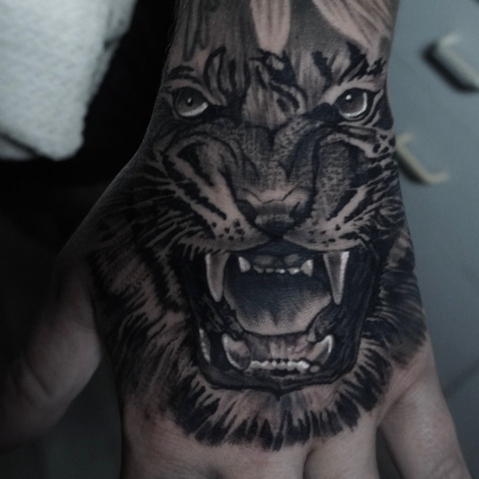 Tattoo by @b.cass_killingsword โ realism, black_and_grey