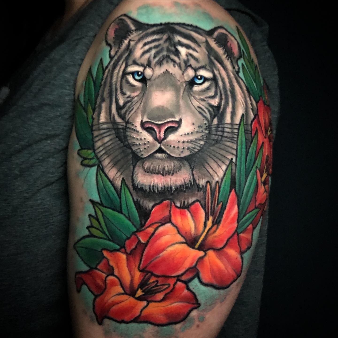 Tattoo by @wtc3art — realism, dotwork