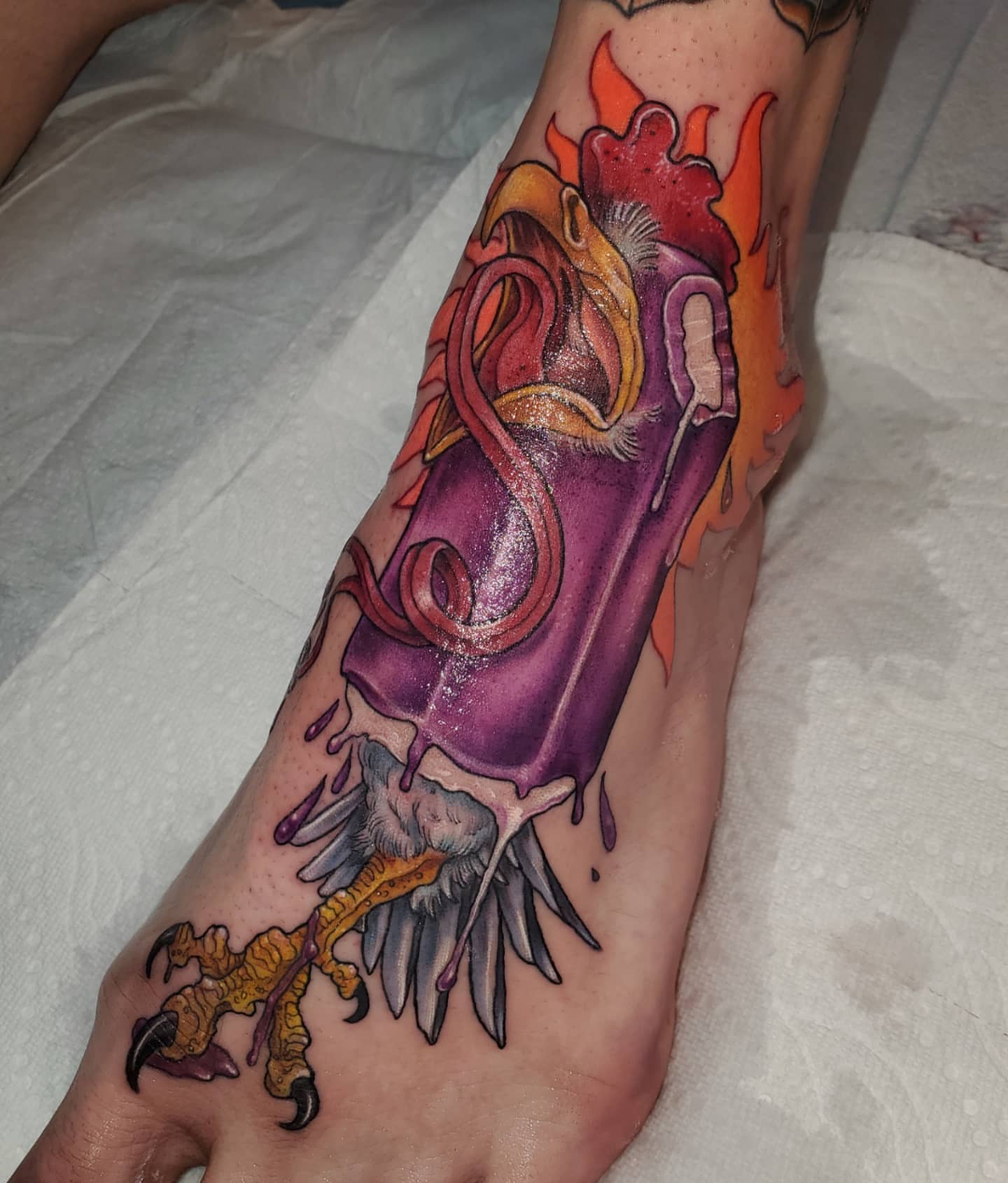 Tattoo by @erinrietzetattoo — dotwork, realism