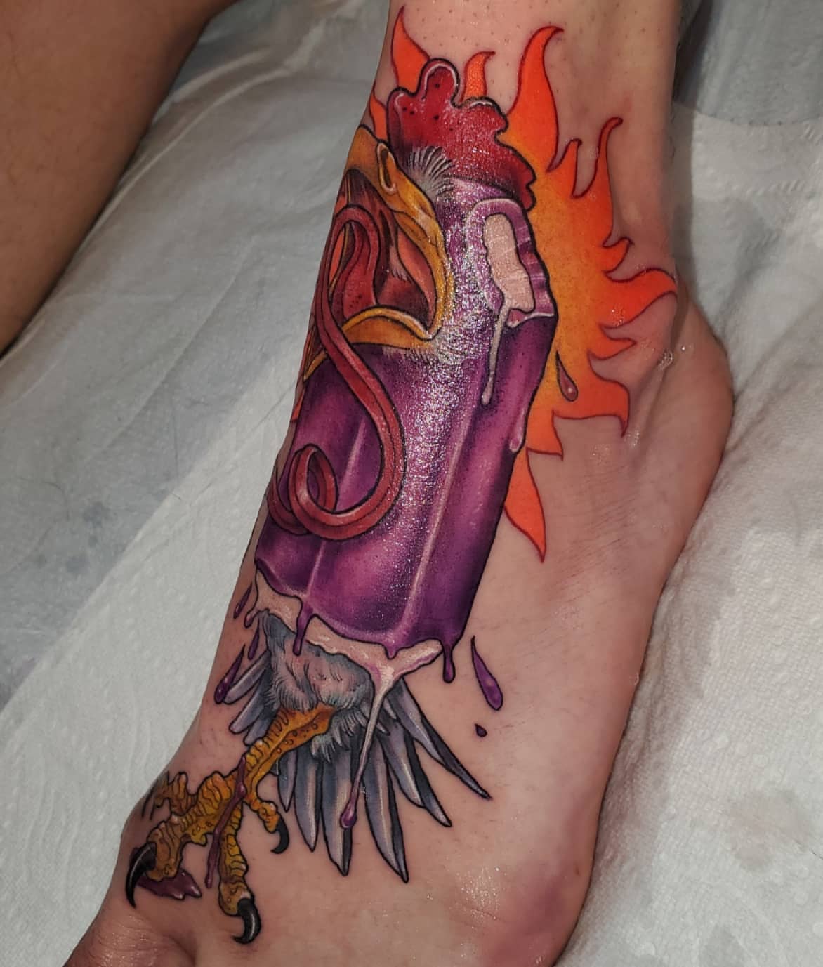 Tattoo by @erinrietzetattoo — new_school, realism