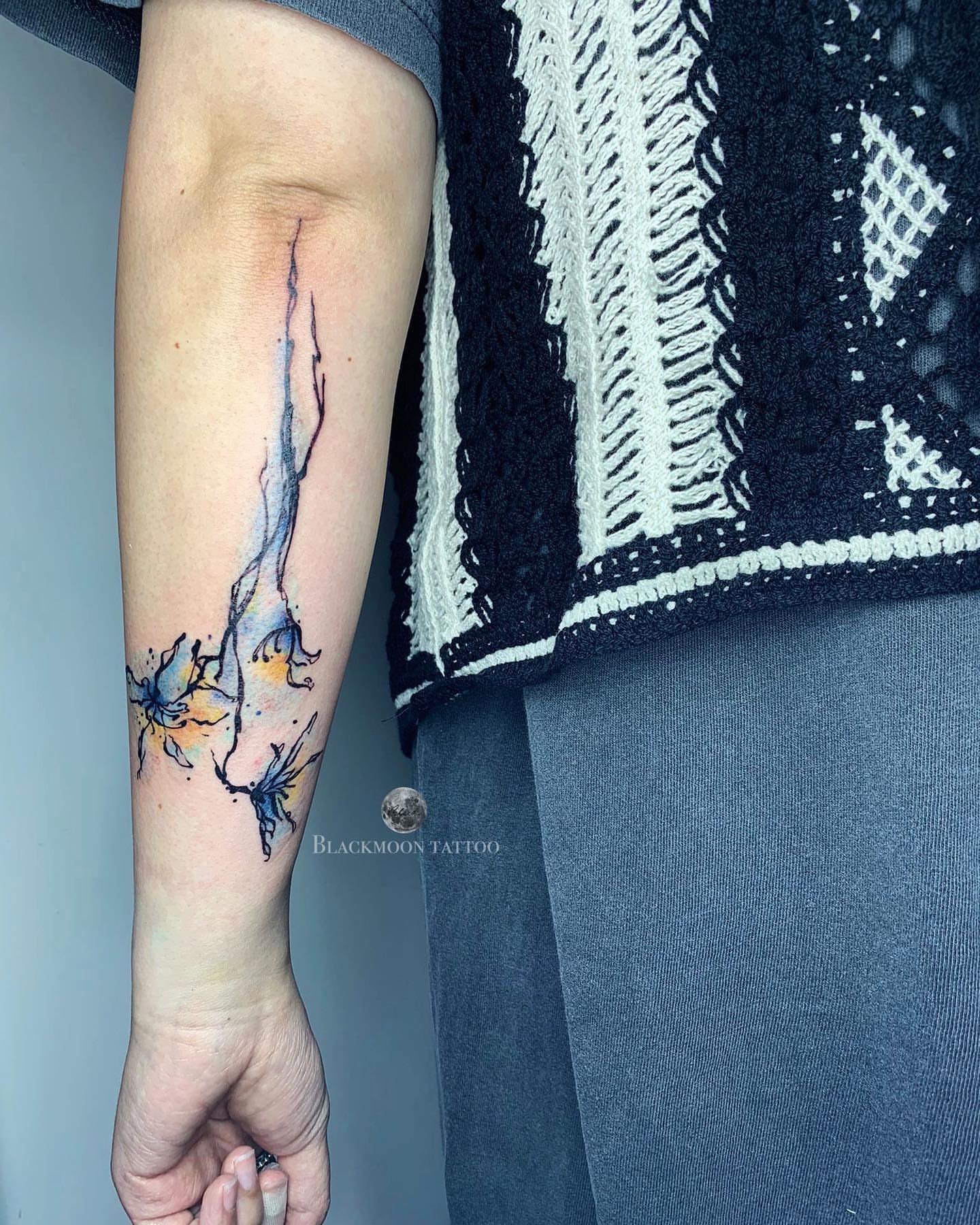 Tattoo by @northisleink_hk — watercolor