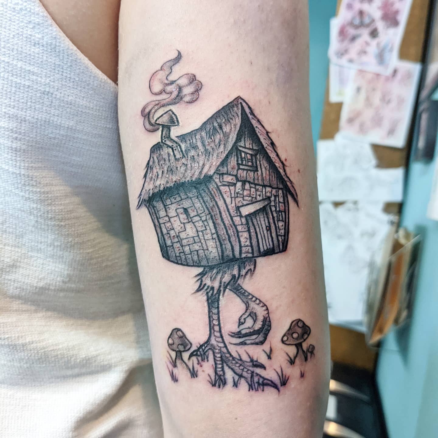 Tattoo by @mousetattoo — black_and_grey