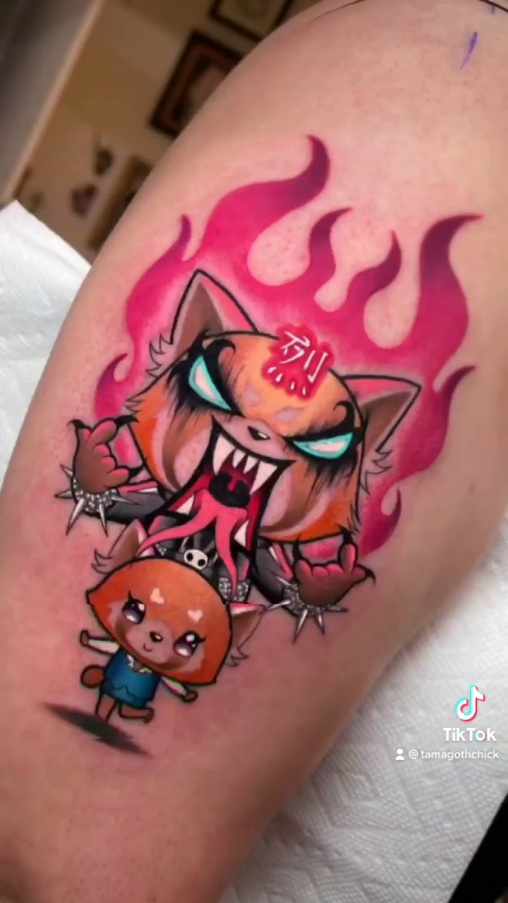 Tattoo by @tamagothchick β anime