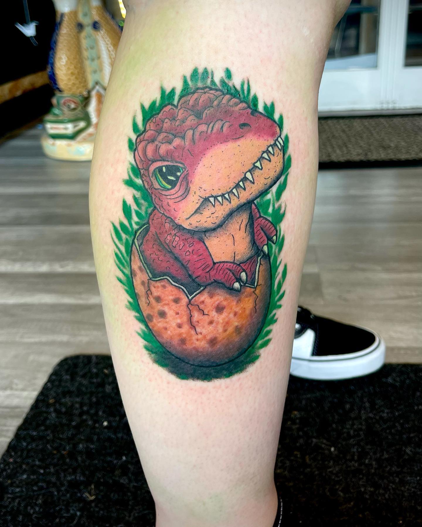 Tattoo by @alandapanda — realism, dotwork