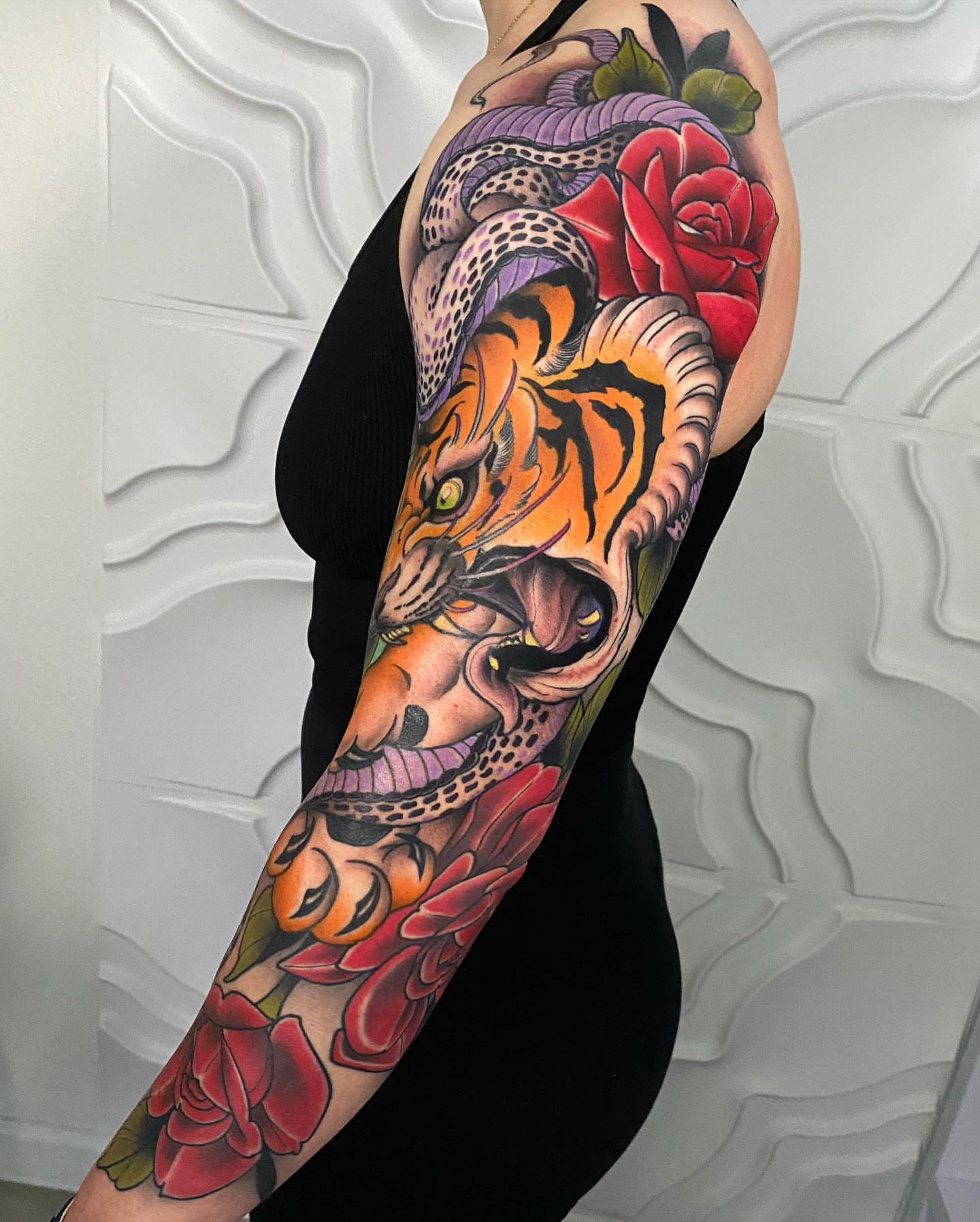 Tattoo by @trophytattoos — american_traditional, realism
