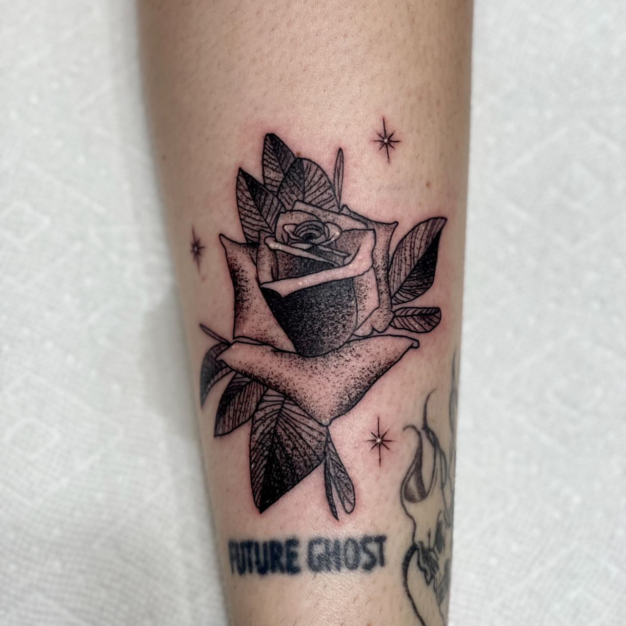 Tattoo by @jocetattoos — dotwork