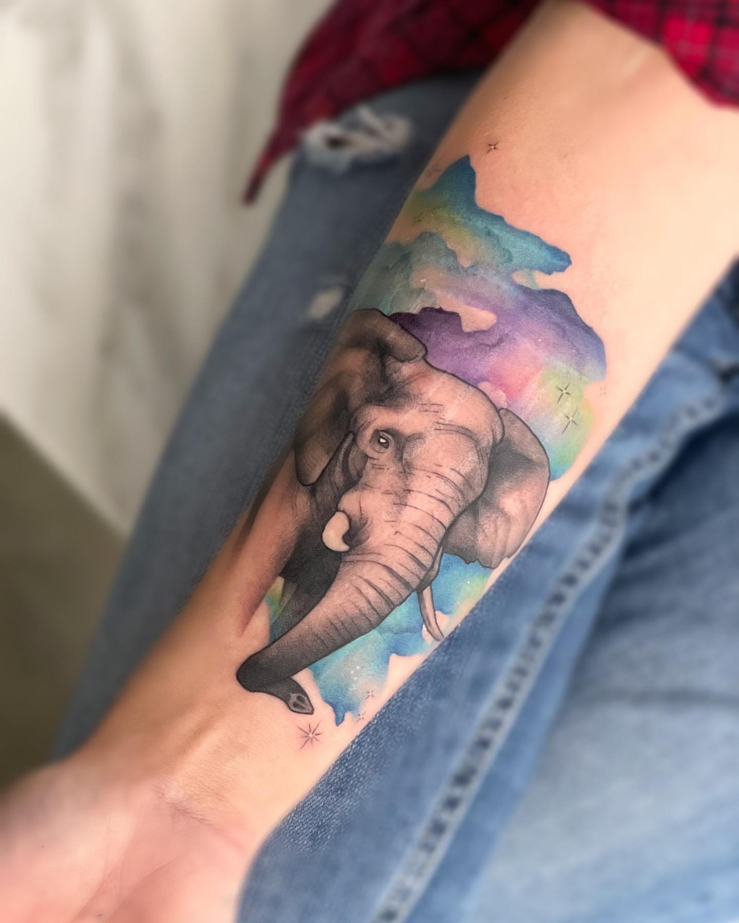 Tattoo by @georgiagreytattoos — realism, watercolor
