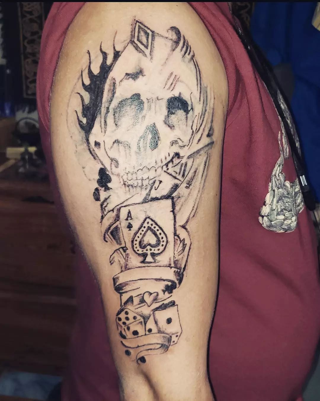 Tattoo by @inkkkgod — black_and_grey