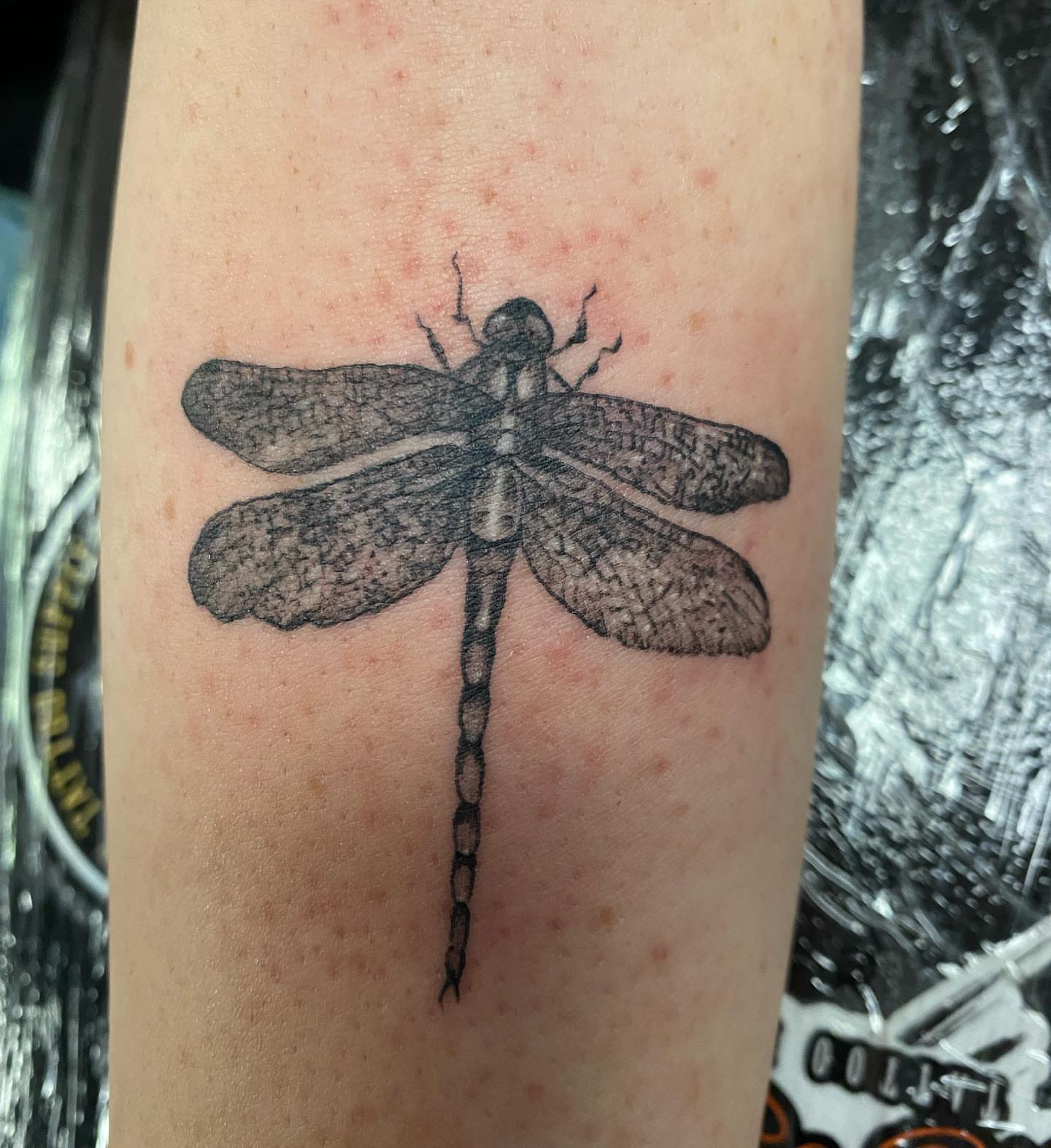 Tattoo by @jpeck_tattoos — black_and_grey