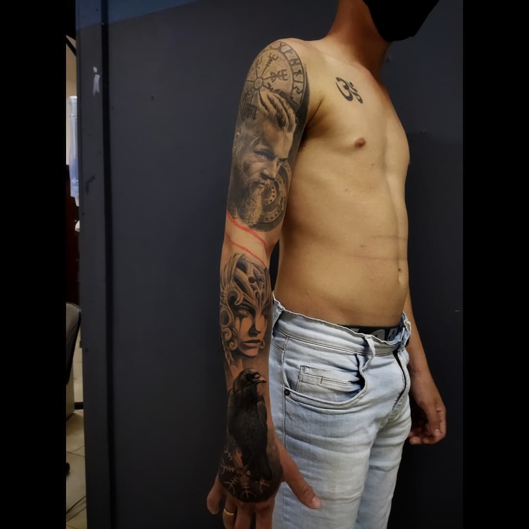 Tattoo by @markink__ β realism, black_and_grey